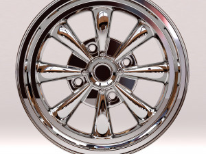 EMPI GT 8 Spoke Rim 3D प्रिंट मॉडल