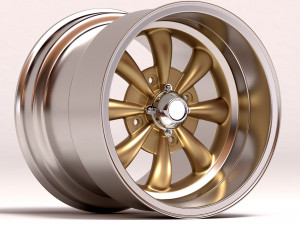 EMPI GT 8 Spoke Rim 3D प्रिंट मॉडल