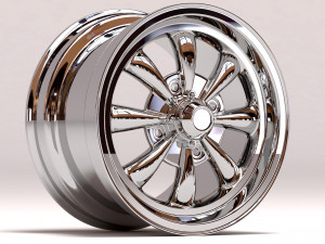 EMPI GT 8 Spoke Rim 3D प्रिंट मॉडल
