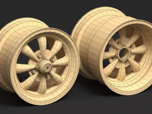 EMPI GT 8 Spoke Rim 3D प्रिंट मॉडल