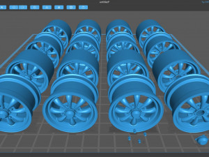 EMPI GT 8 Spoke Rim 3D प्रिंट मॉडल