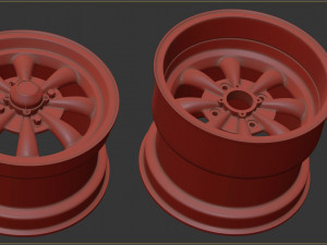 EMPI GT 8 Spoke Rim 3D प्रिंट मॉडल