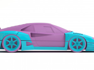 F40 Wide Body Kit Modèles 3D en vedette