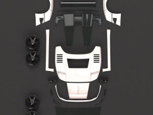 F40 Wide Body Kit Modèles 3D en vedette
