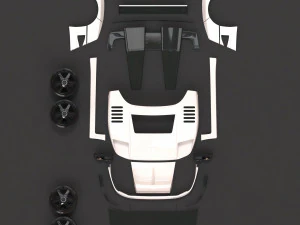 F40 Wide Body Kit 3D Print Model