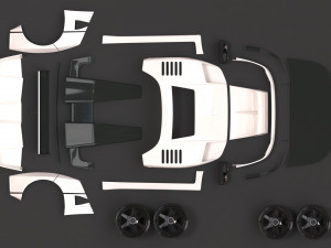 F40 Wide Body Kit Modèles 3D en vedette