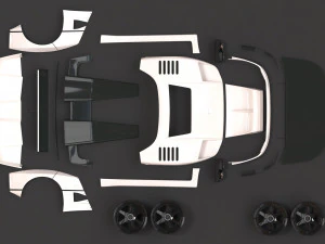 F40 Wide Body Kit 3D Print Model