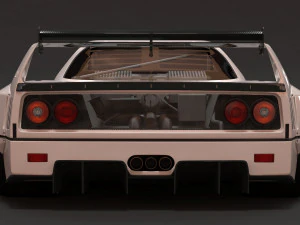 F40 Wide Body Kit 3D Print Model