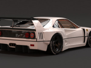 F40 Wide Body Kit Modèles 3D en vedette