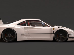 F40 Wide Body Kit Modèles 3D en vedette