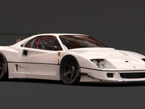 F40 Wide Body Kit Modèles 3D en vedette
