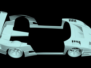 F40 Wide Body Kit Modèles 3D en vedette