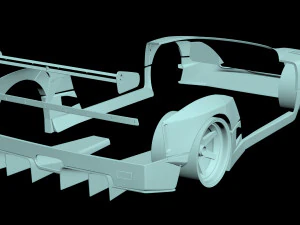 F40 Wide Body Kit 3D Print Model
