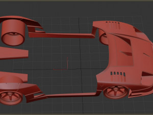 F40 Wide Body Kit Modèles 3D en vedette