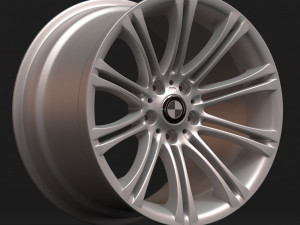 E60 M Sport 10 Spoke Rim Model Cetak 3D