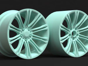 E60 M Sport 10 Spoke Rim 3D Print Model