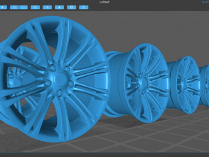 E60 M Sport 10 Spoke Rim Model Cetak 3D
