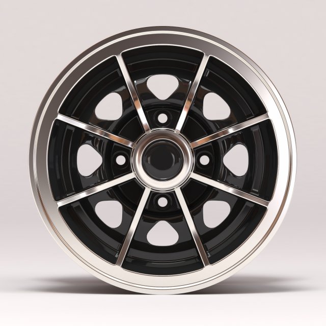 Classic Mini D1 Wheel 3D-printmodel .c4d .max .obj .3ds .fbx .stl .blend 