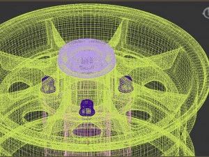 Classic Mini D1 Wheel 3D Print Model