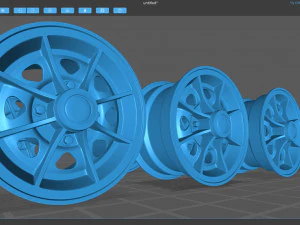 Classic Mini D1 Wheel 3D Print Model