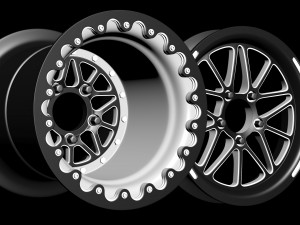 RBZ Billet Speedster Wheel ffront and rear Model do druku 3D