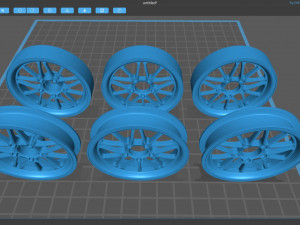 RBZ Billet Speedster Wheel ffront and rear Model do druku 3D
