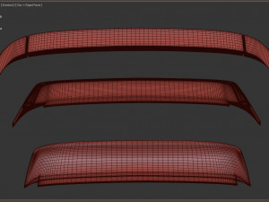 Civic EG6 Rear Spoilers kit 3D 打印模型
