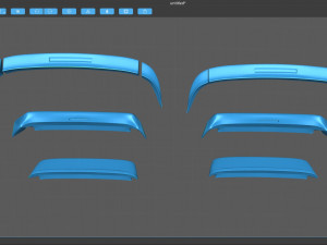 Civic EG6 Rear Spoilers kit 3D 打印模型