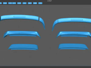 Civic EG6 Rear Spoilers kit 3D Print Model