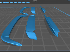 Civic EG6 Rear Spoilers kit 3D 打印模型
