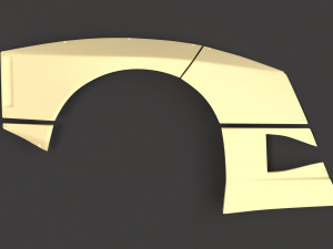 F40 Liberty Walk Rear Fenders 3D 打印模型