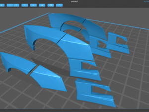F40 Liberty Walk Rear Fenders 3D 打印模型