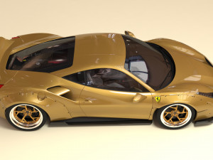 F488 Wide Body Kit Printable 3D प्रिंट मॉडल
