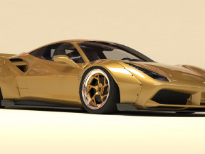 F488 Wide Body Kit Printable 3D प्रिंट मॉडल