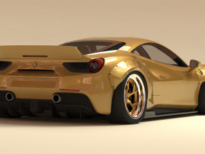 F488 Wide Body Kit Printable 3D प्रिंट मॉडल