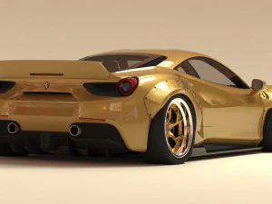 F488 Wide Body Kit Printable 3D Print Model