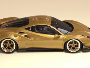 F488 Wide Body Kit Printable 3D प्रिंट मॉडल