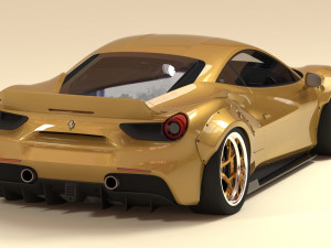 F488 Wide Body Kit Printable 3D प्रिंट मॉडल