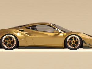 F488 Wide Body Kit Printable 3D प्रिंट मॉडल