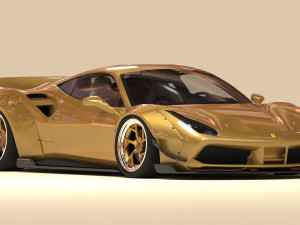 F488 Wide Body Kit Printable 3D प्रिंट मॉडल