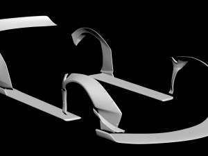 F488 Wide Body Kit Printable 3D प्रिंट मॉडल