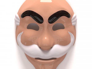 F社会面具 3D 打印模型