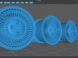 Delorean Rim 3D Принт Модель