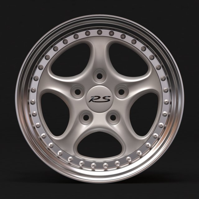 993 RS Speedline Wheels Model Cetak 3D .c4d .max .obj .3ds .fbx .stl .blend 