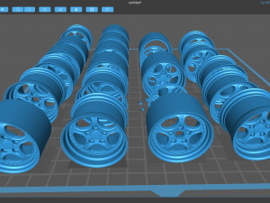 993 RS Speedline Wheels Model Cetak 3D