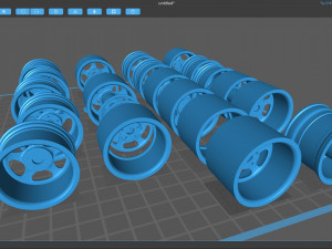 993 RS Speedline Wheels Model Cetak 3D
