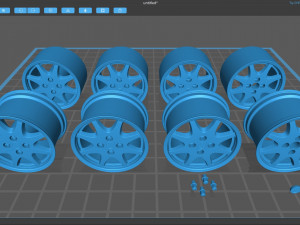 RS200 Wheel 8 Spoke 3D प्रिंट मॉडल