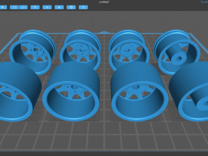 RS200 Wheel 8 Spoke 3D प्रिंट मॉडल