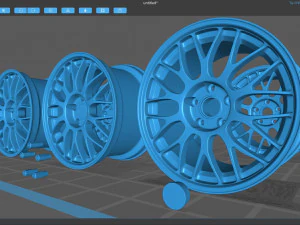 BBS Rg-MG Jant 3D Baskı Modeli in Otomotiv 446006 | 3DExport