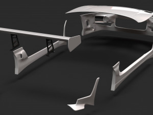 Supra Bomex Body Kit Modelo de Impressão 3D